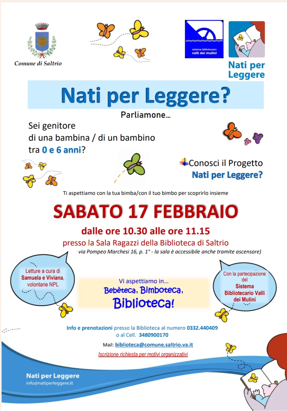 LOCANDINA PRIMO INCONTRO PROGETTO NATI PER LEGGERE