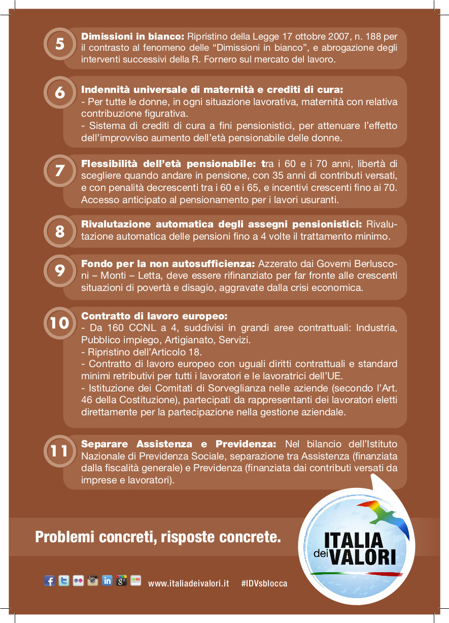 Creiamo lavoro aboliamo le leggi Fornero pagina 2