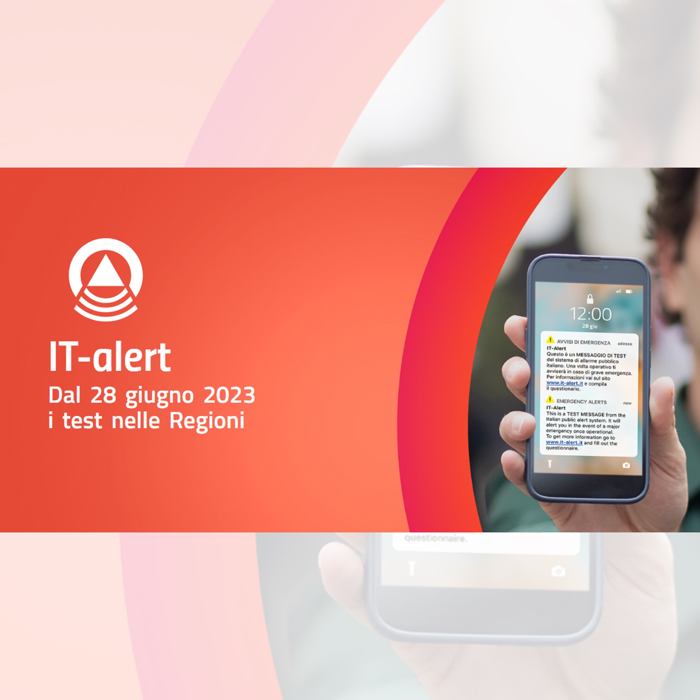 Test alert di prova emergenza Protezione Civile Lombardia 