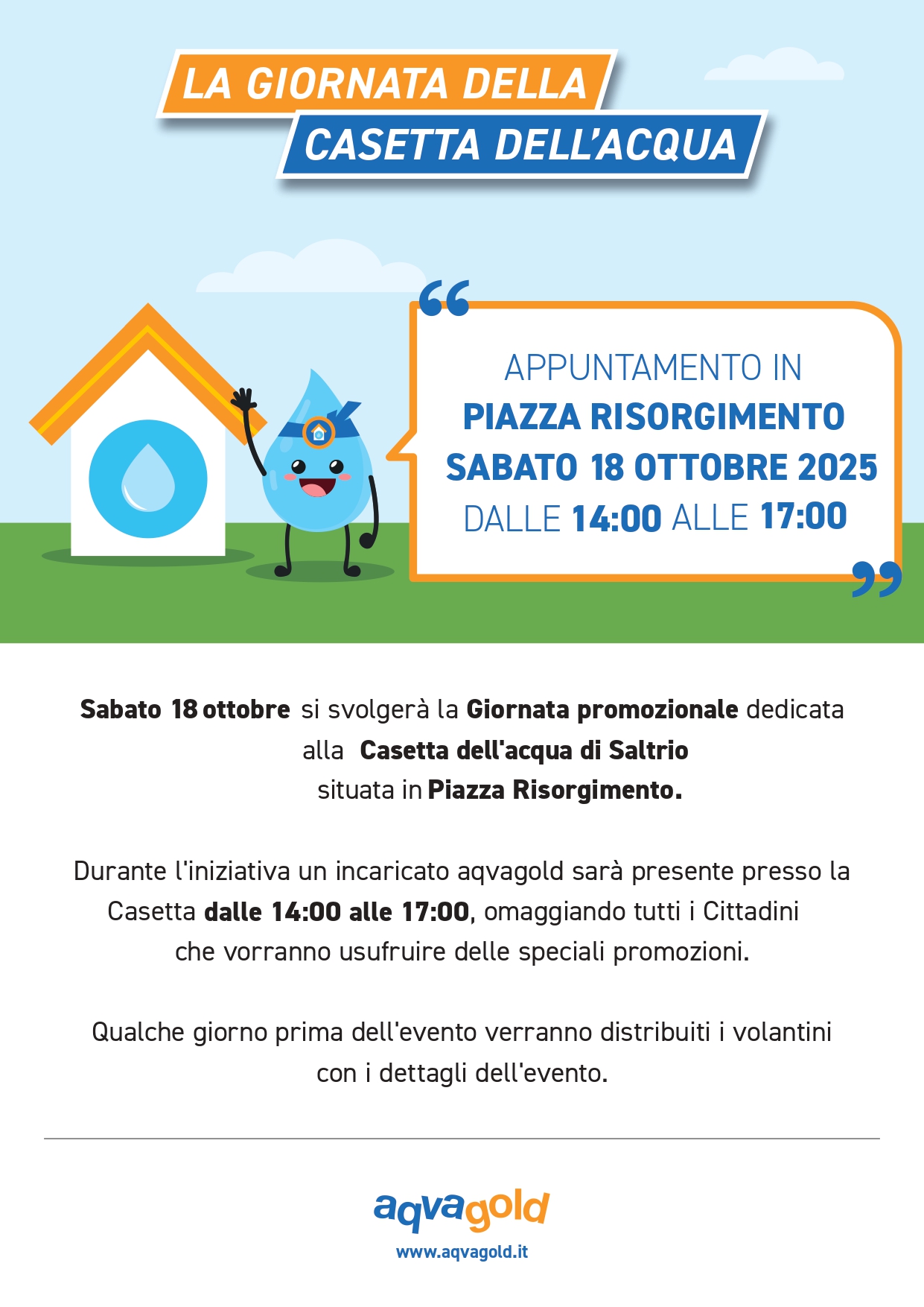 Giornata della casetta dell'acqua