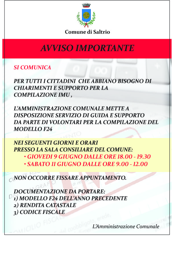 Supporto compilazione IMU 