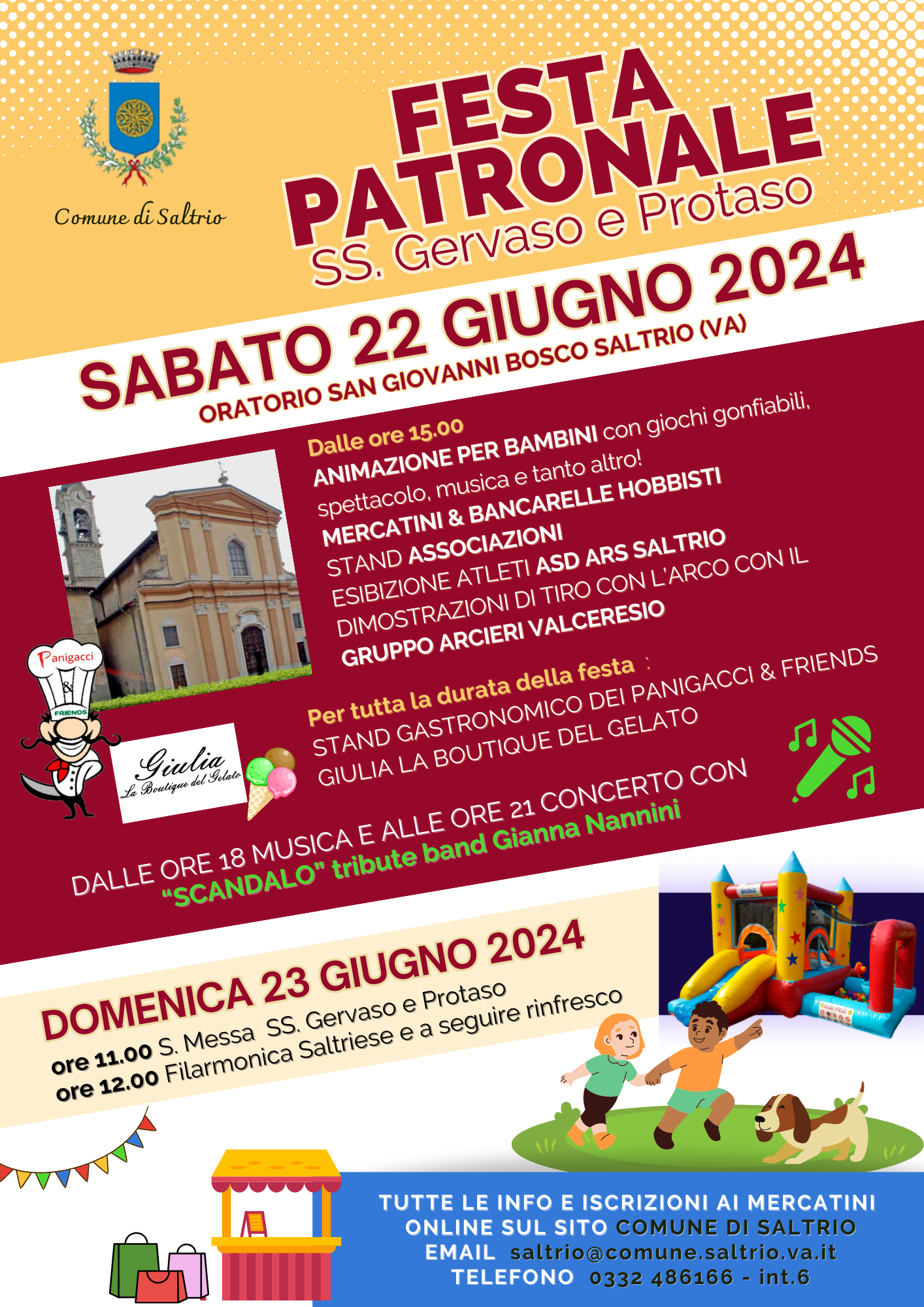 Festa patronale: sabato 22 giugno