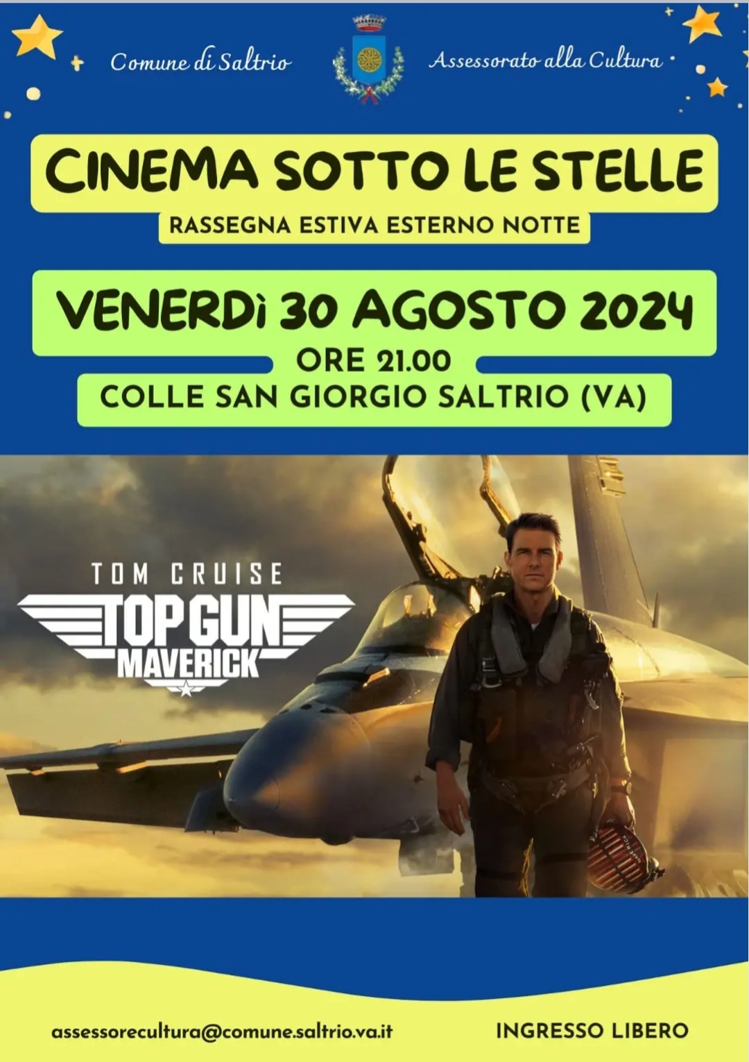 Cinema all'aperto per famiglie e bambini