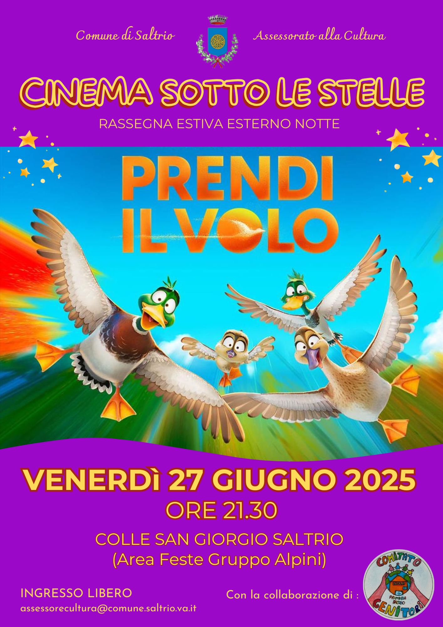 Cinema sotto le stelle. Rassegna estiva esterno notte