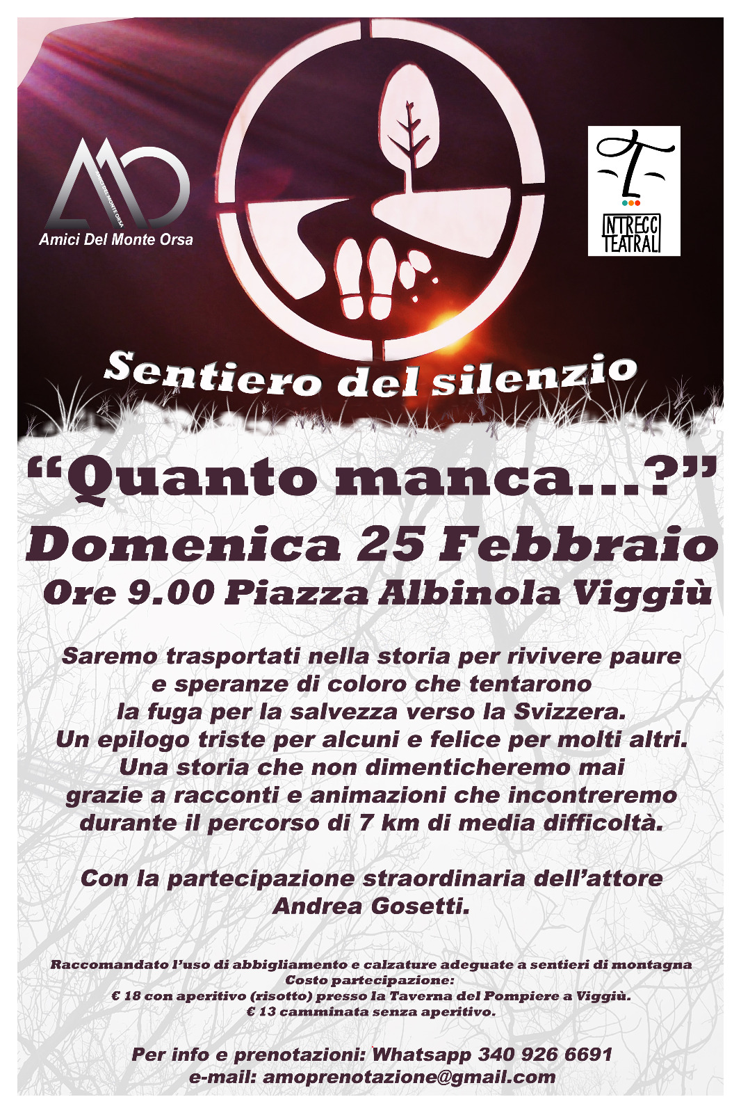 “Sentiero del silenzio – Quanto manca …?”