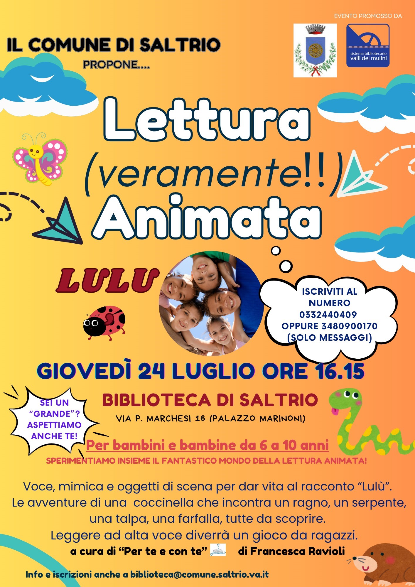 Ultimi appuntamenti di luglio in biblioteca! 
