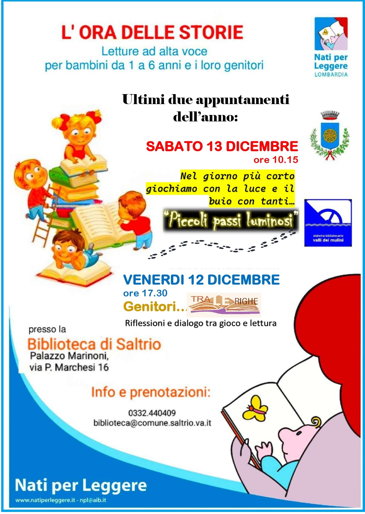 'Nati Per Leggere': ultime date del 2025