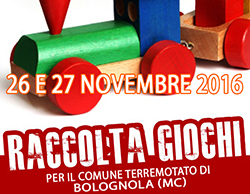 RACCOLTA GIOCATTOLI PER I BAMBINI DEI PAESI COLPITI DAL TERREMOTO