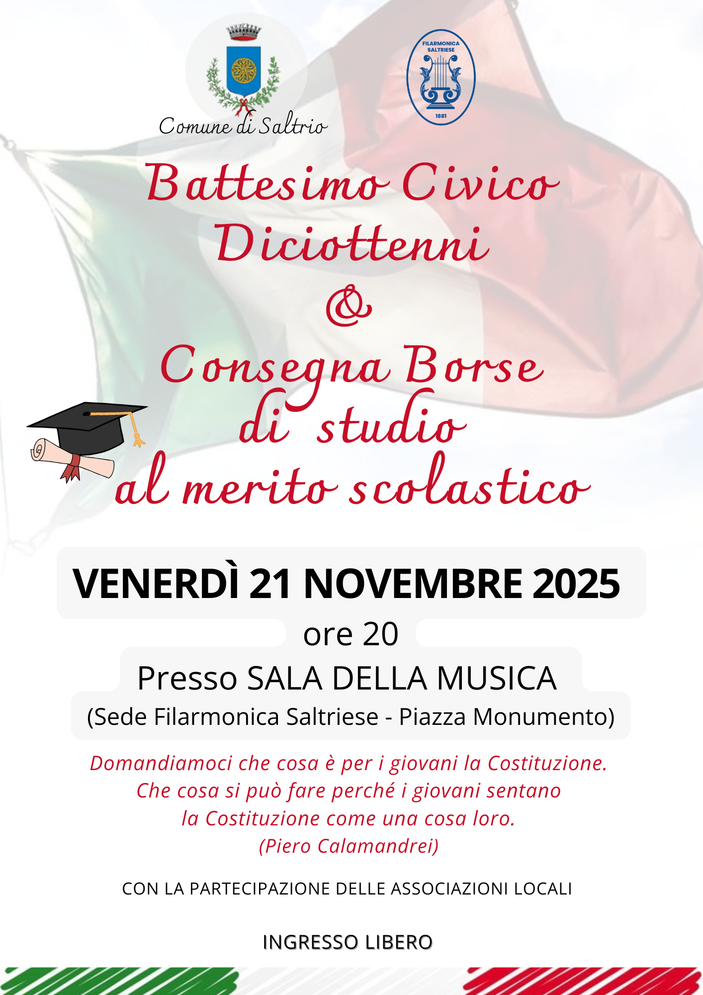 Battesimo Civico dei diciottenni