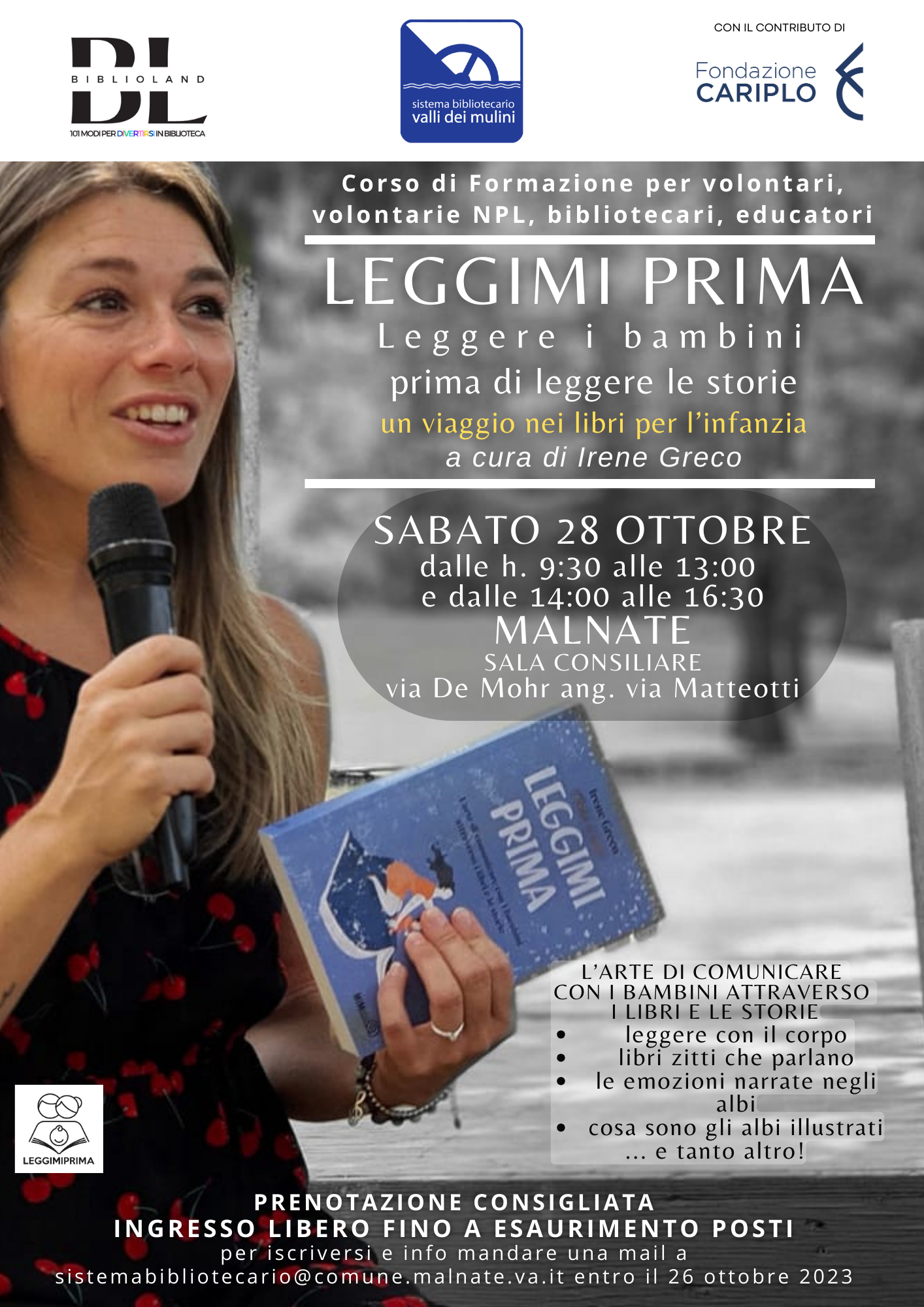 LEGGIMIPRIMA: corso per volontari lettori