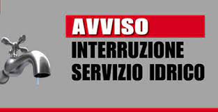 Avviso interruzione fornitura acqua