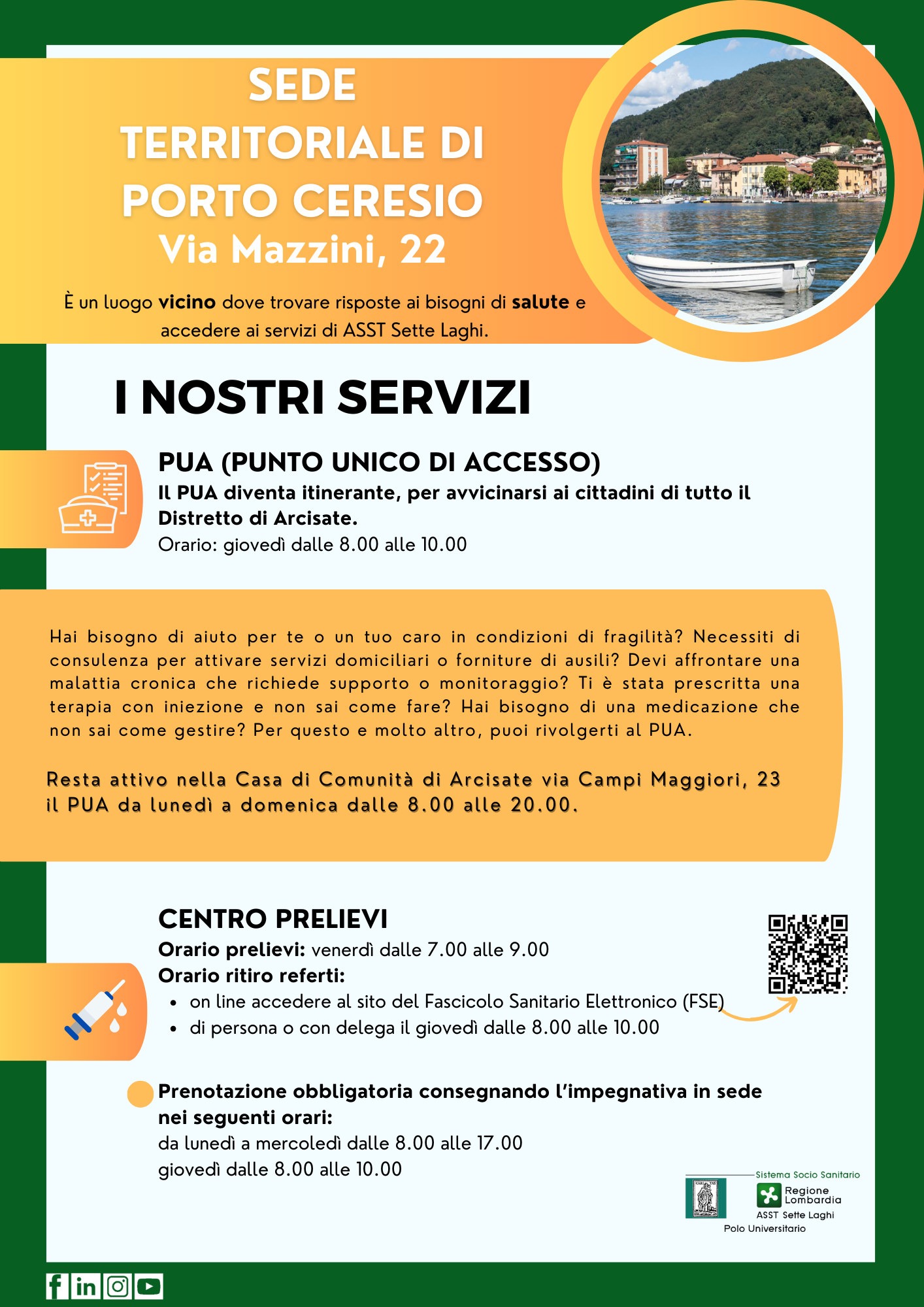 Nuovi servizi ASST Sette Laghi 